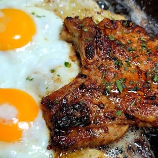 Pork Chops & Eggs